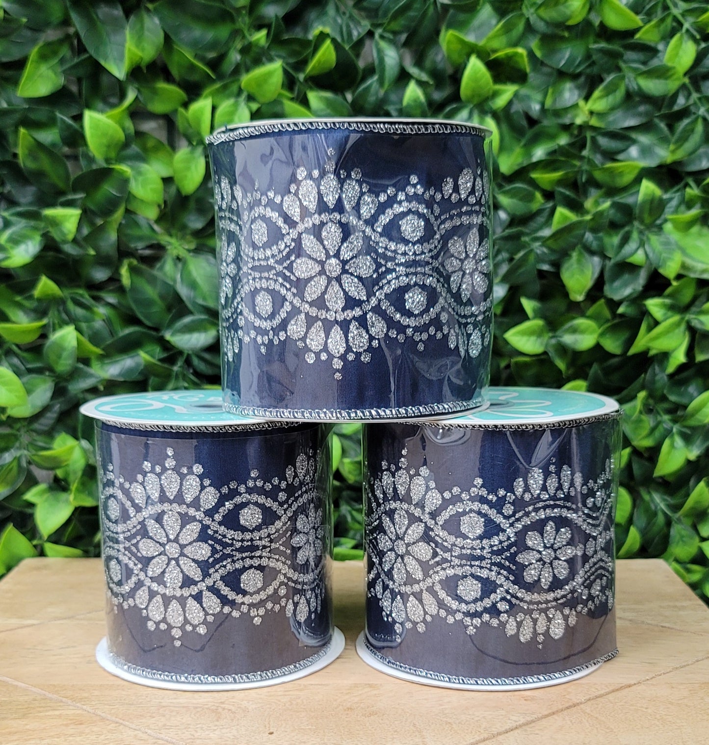 Navy and Sliver Ribbon