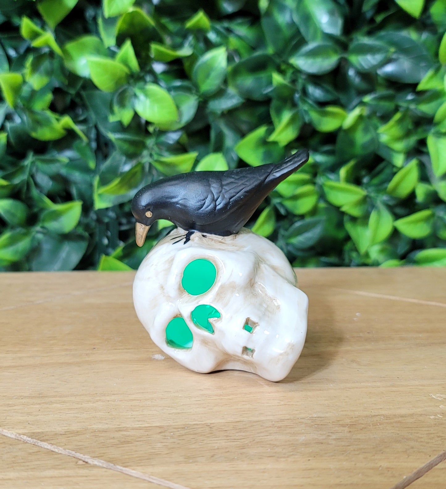 LED Skull W/Crow