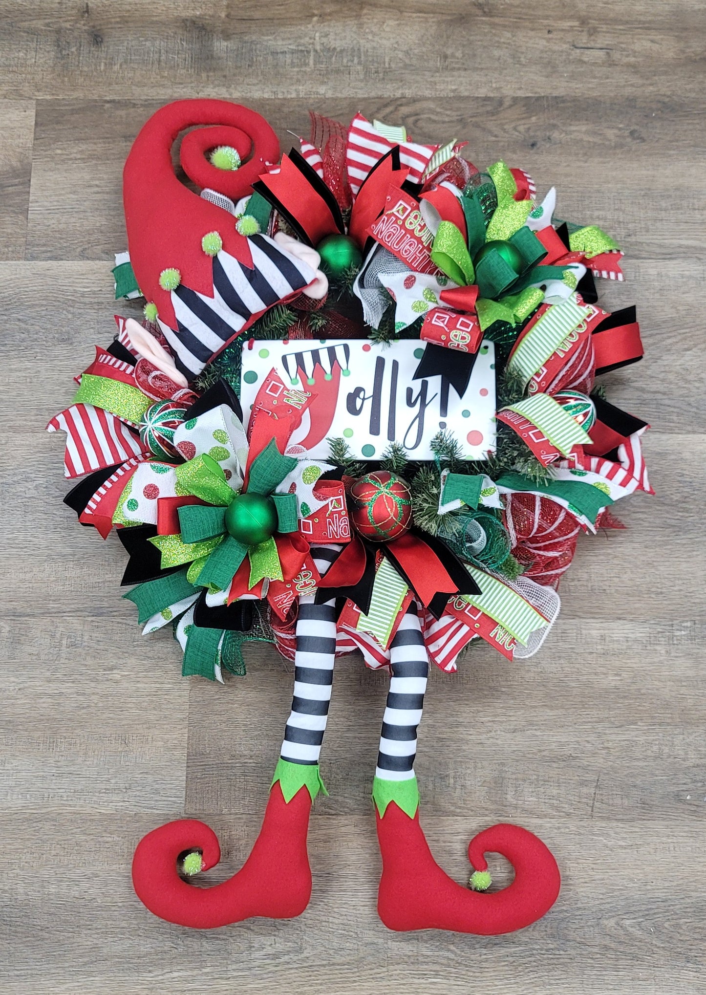 Jolly Elf Wreath