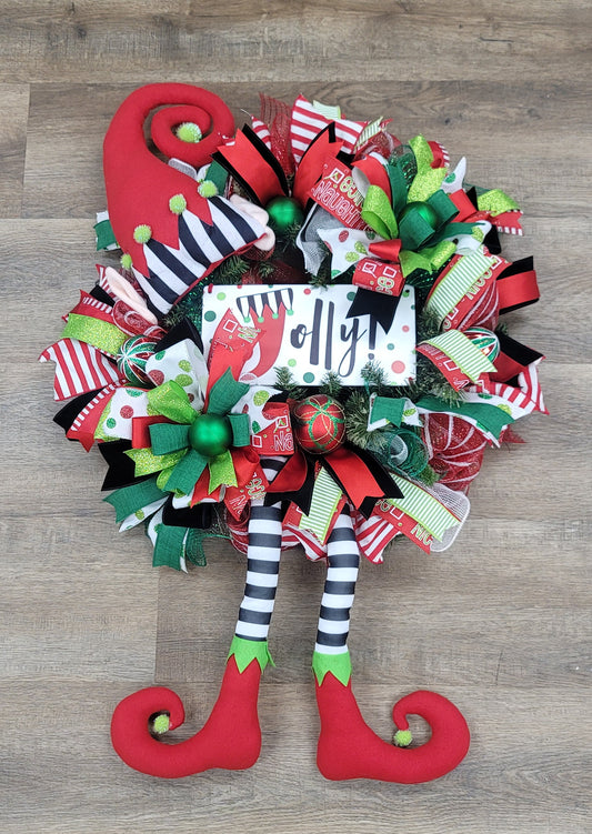 Jolly Elf Wreath