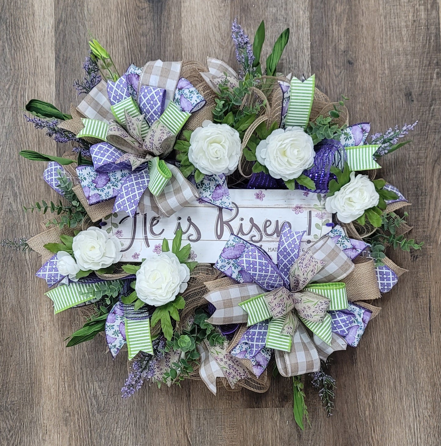 He is Risen Wreath