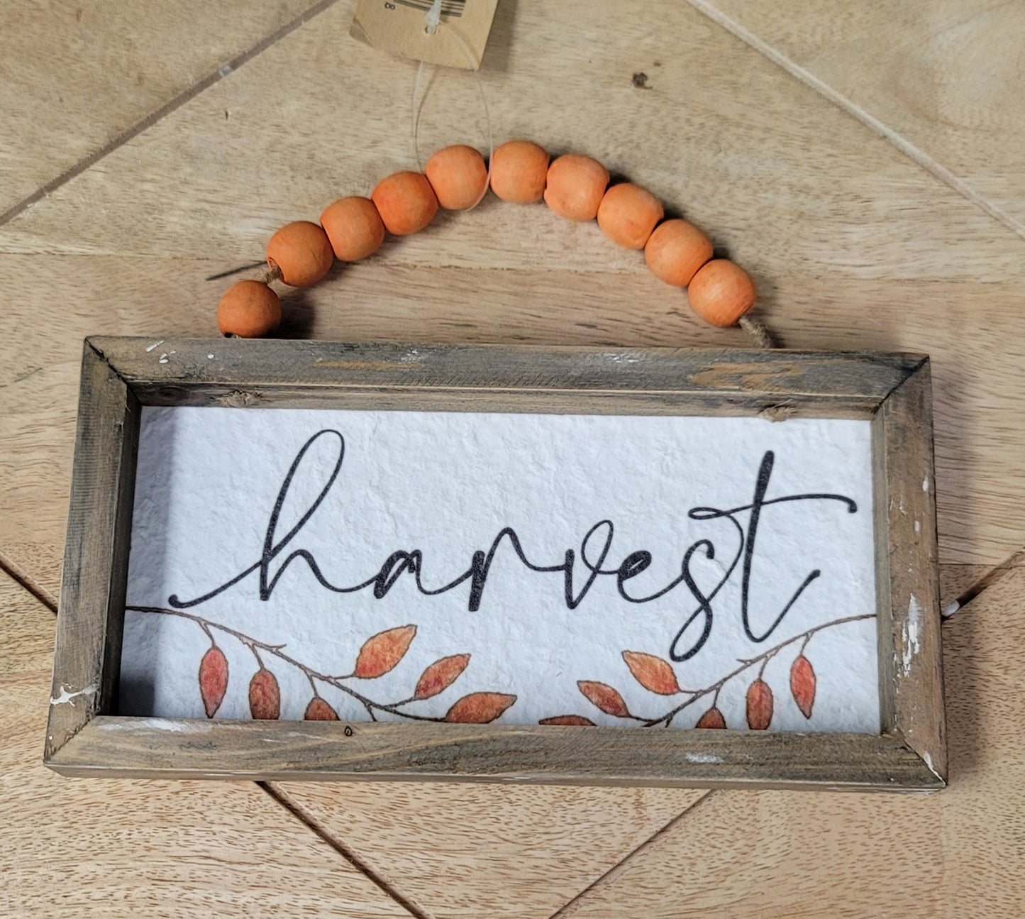 Harvest Bead Sign
