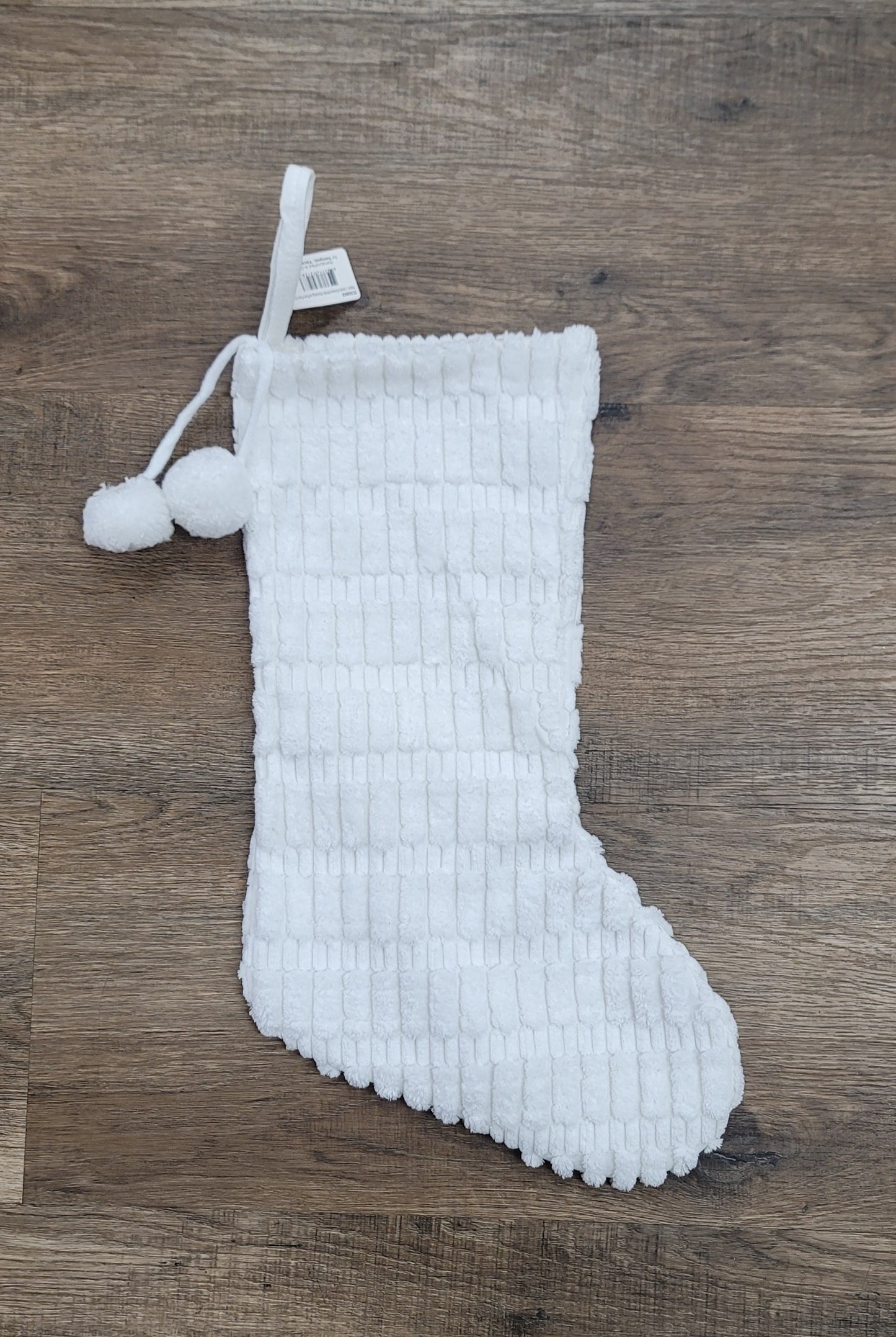 Fabric Stocking w/pompom