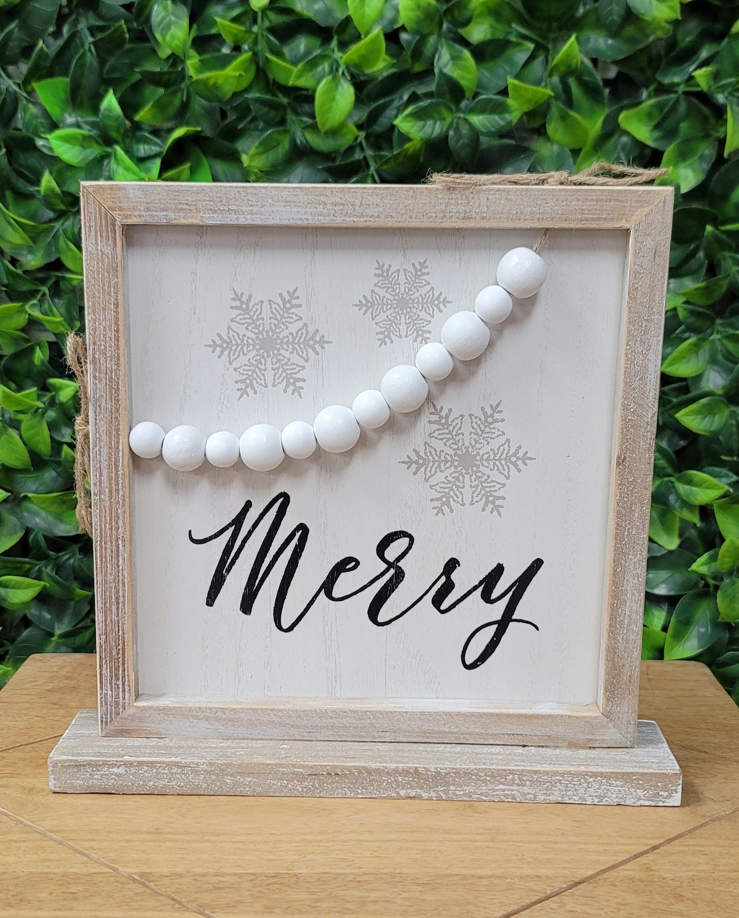 Christmas Bead Sign