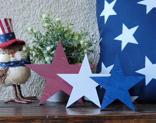 3 Assorted Americana Stars