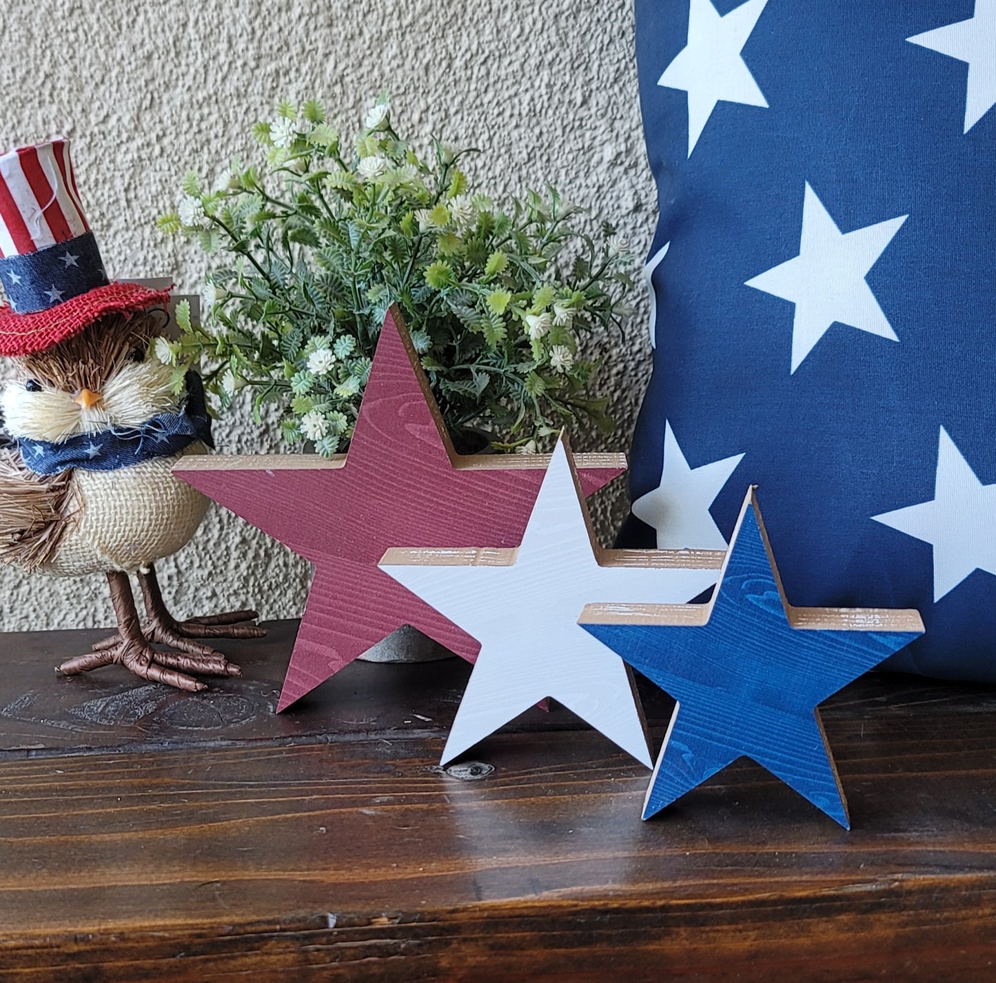 3 Assorted Americana Stars