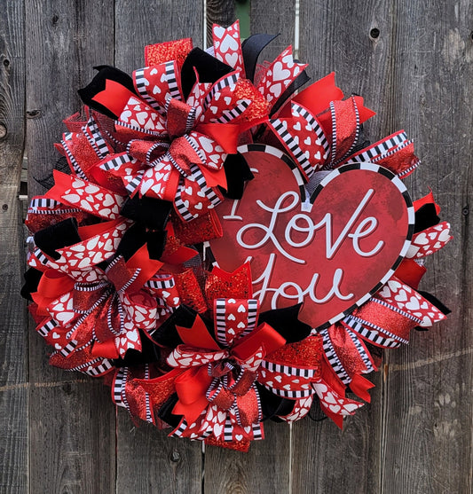 I Love You wreath