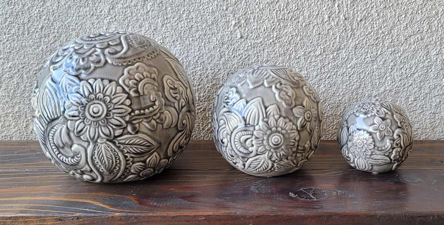 Paisley & Floral Globes