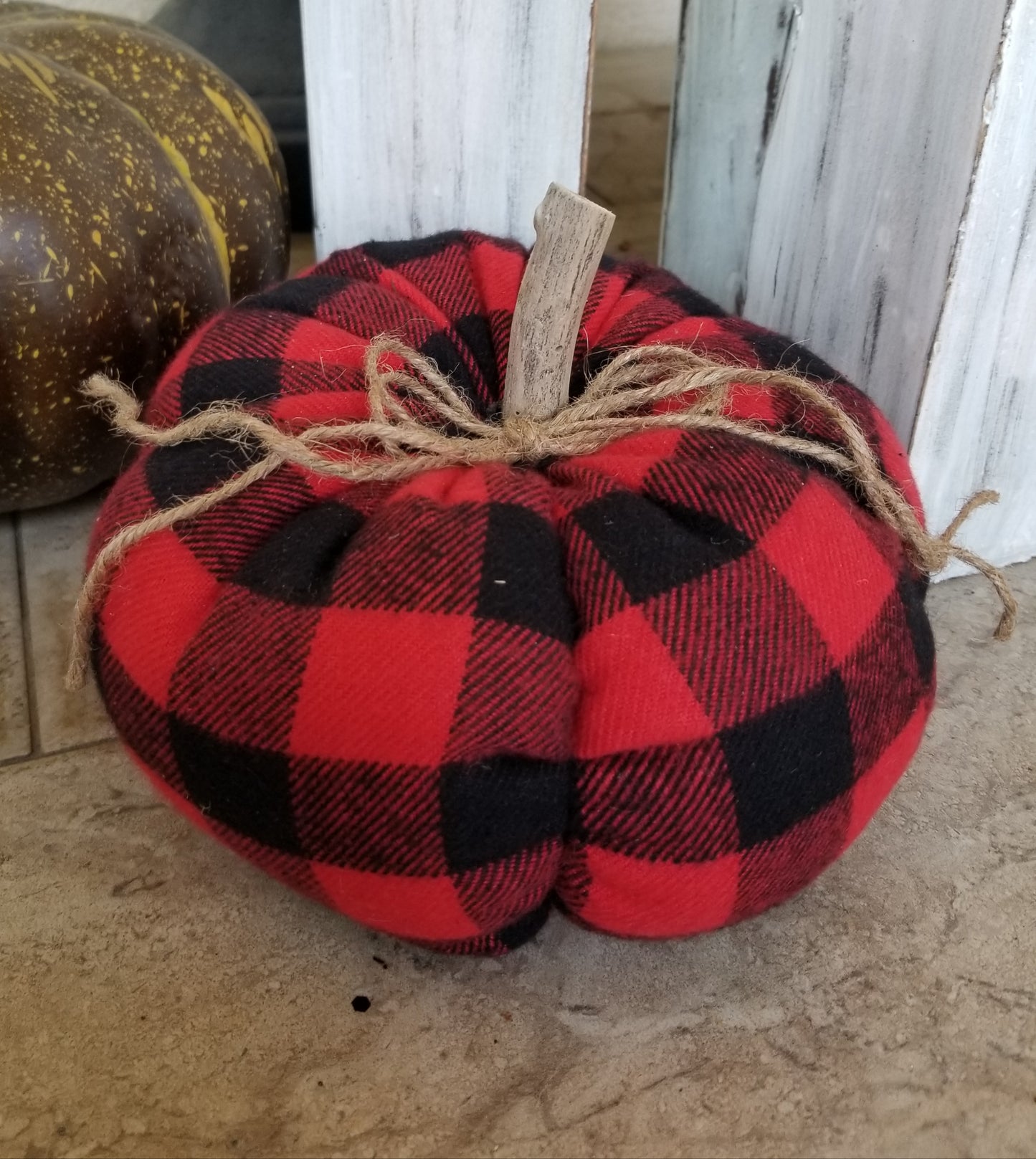 Buffalo Check Pumpkin