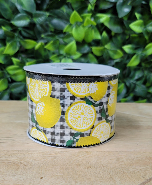 Buffalo Check Lemon Ribbon