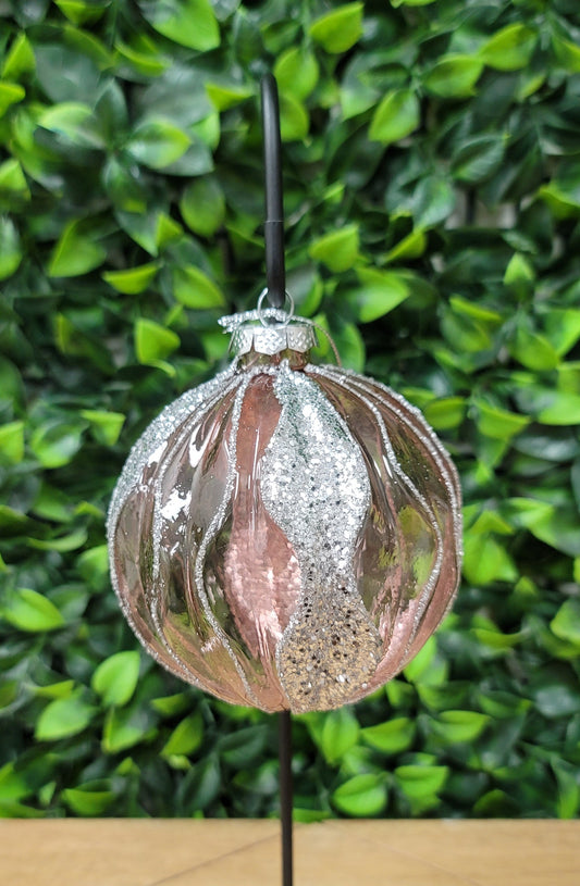 Pink & Sliver Ornament