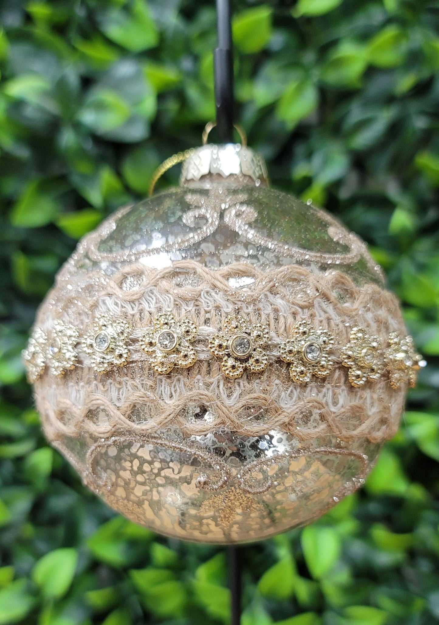 Gold Macrame Ornaments