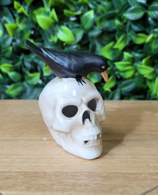 LED Skull W/Crow