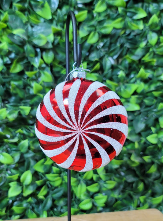 Peppermint Disc Ornament