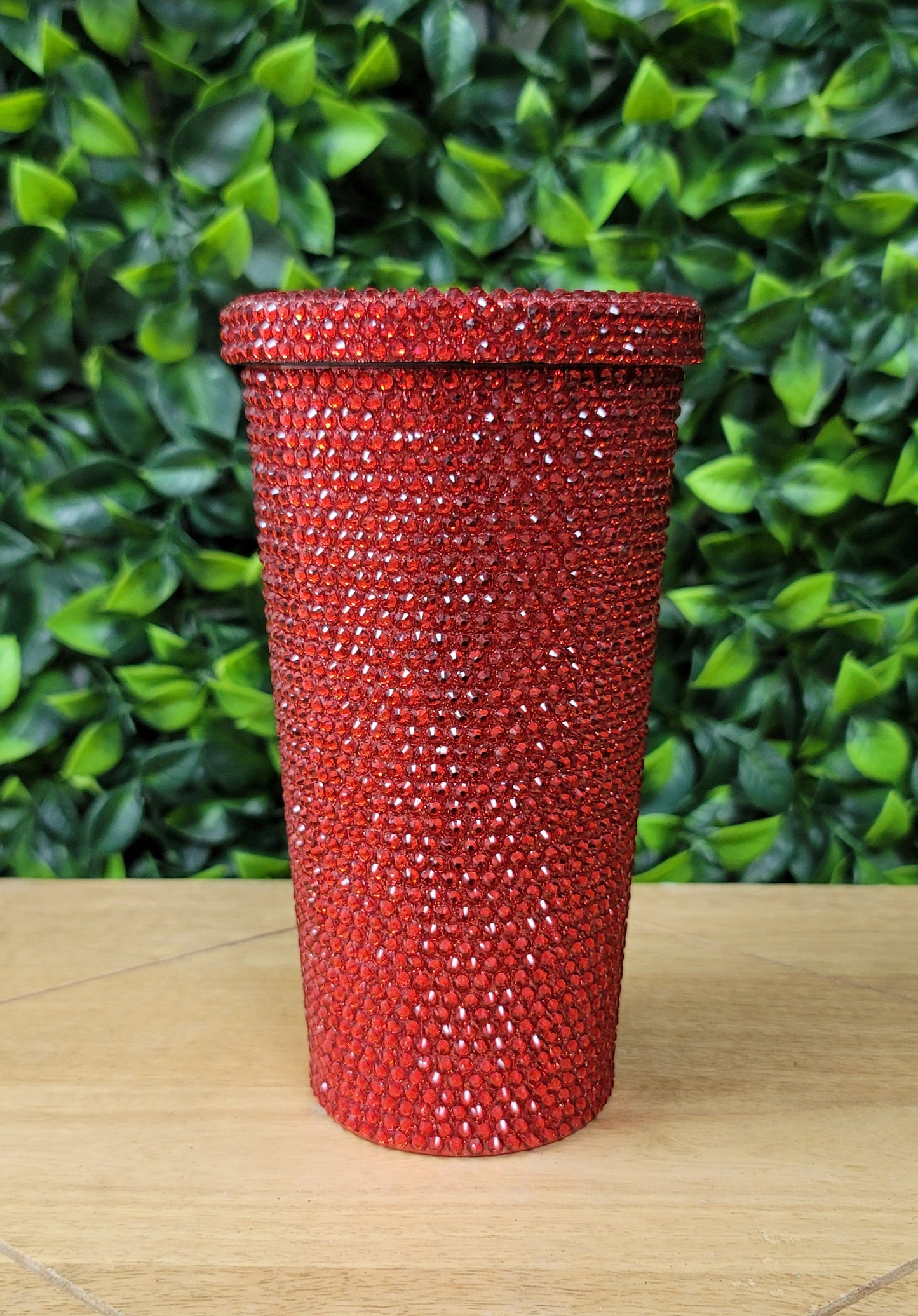 Rhinestone Tumbler with Straw