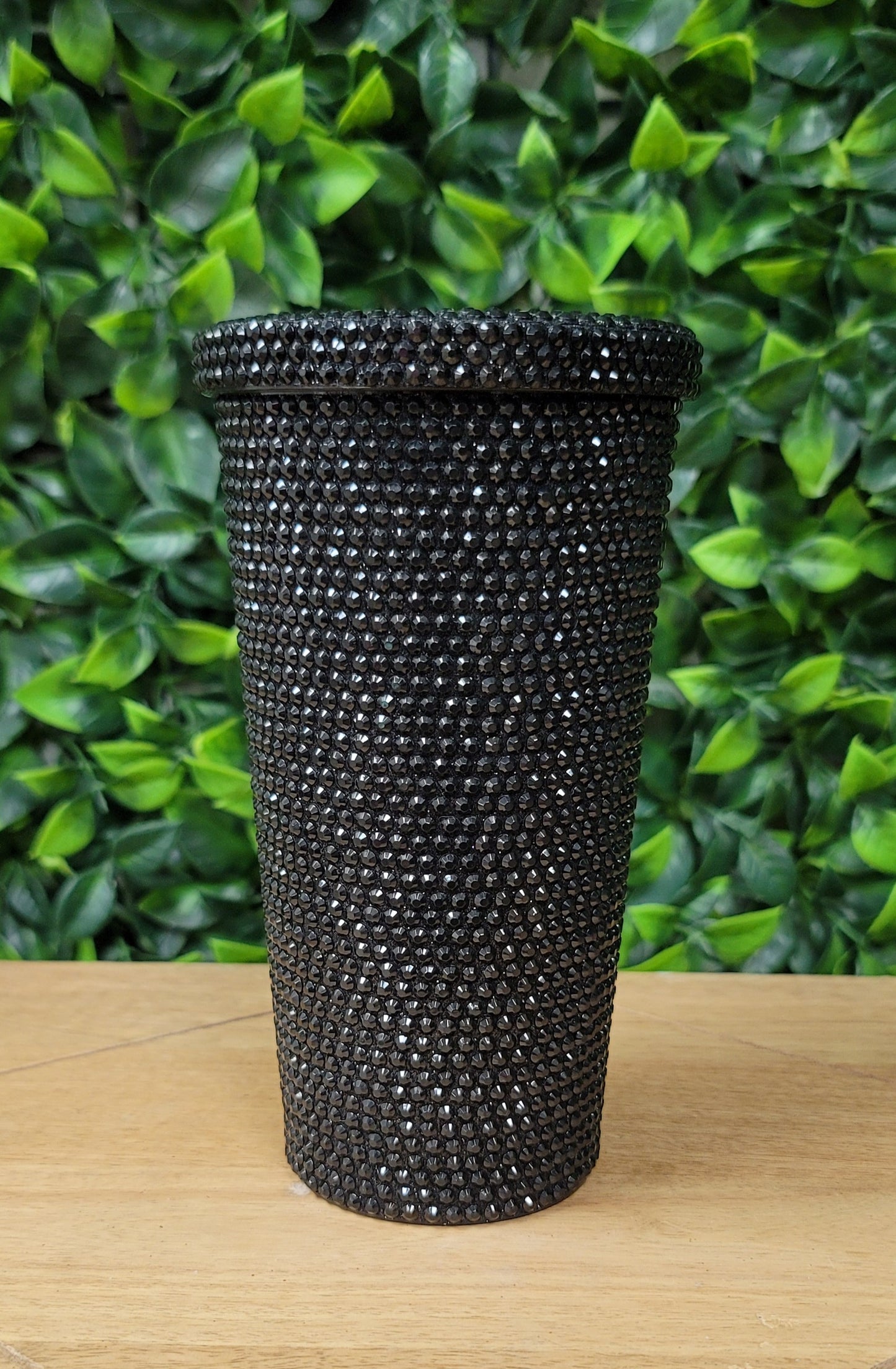 Rhinestone Tumbler with Straw