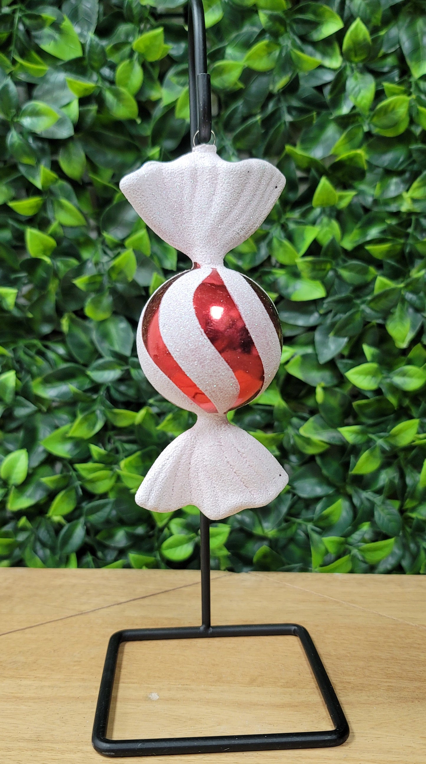 Red and White Candy Ornament