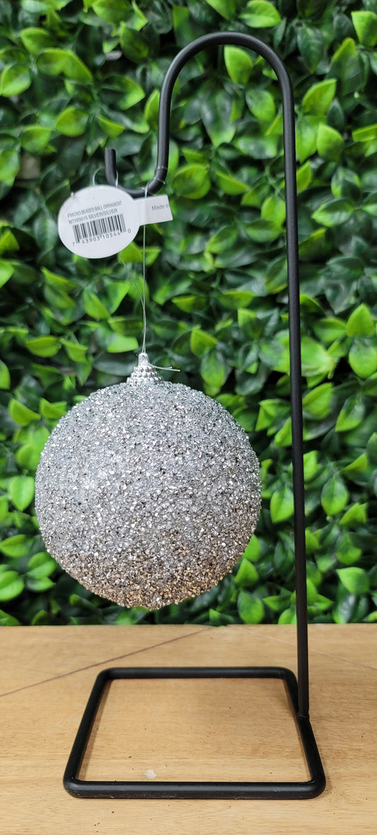 Sliver Beaded Ornament