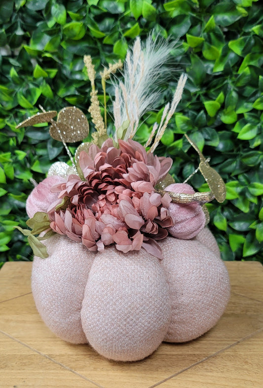 Pink Fabric Pumpkin