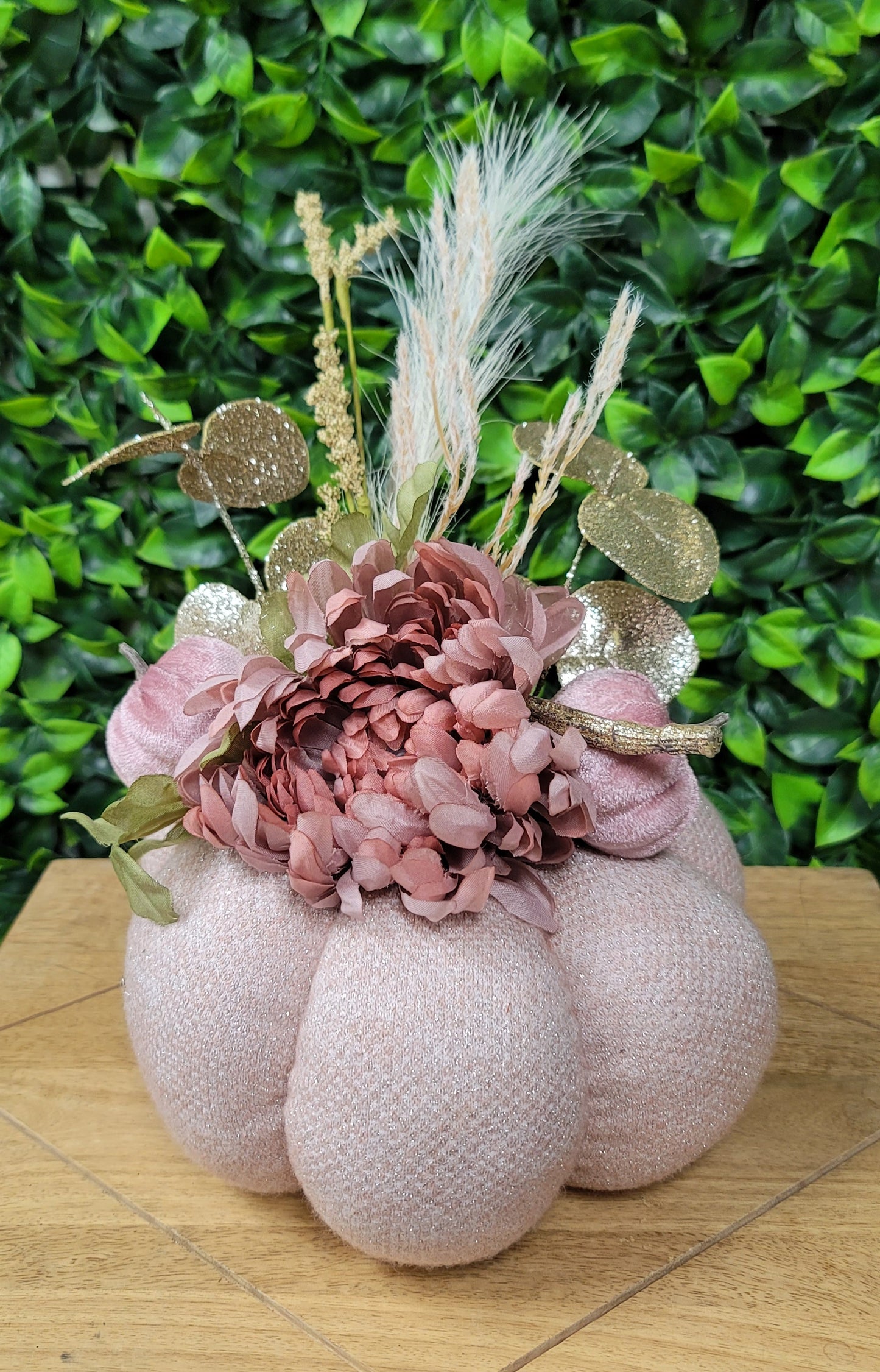 Pink Fabric Pumpkin