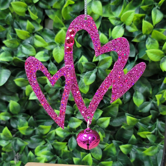 Pink Star/Heart Ornament