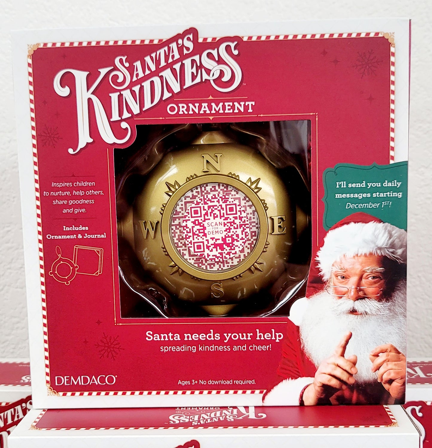 Santa's Kindness Ornament and Journal