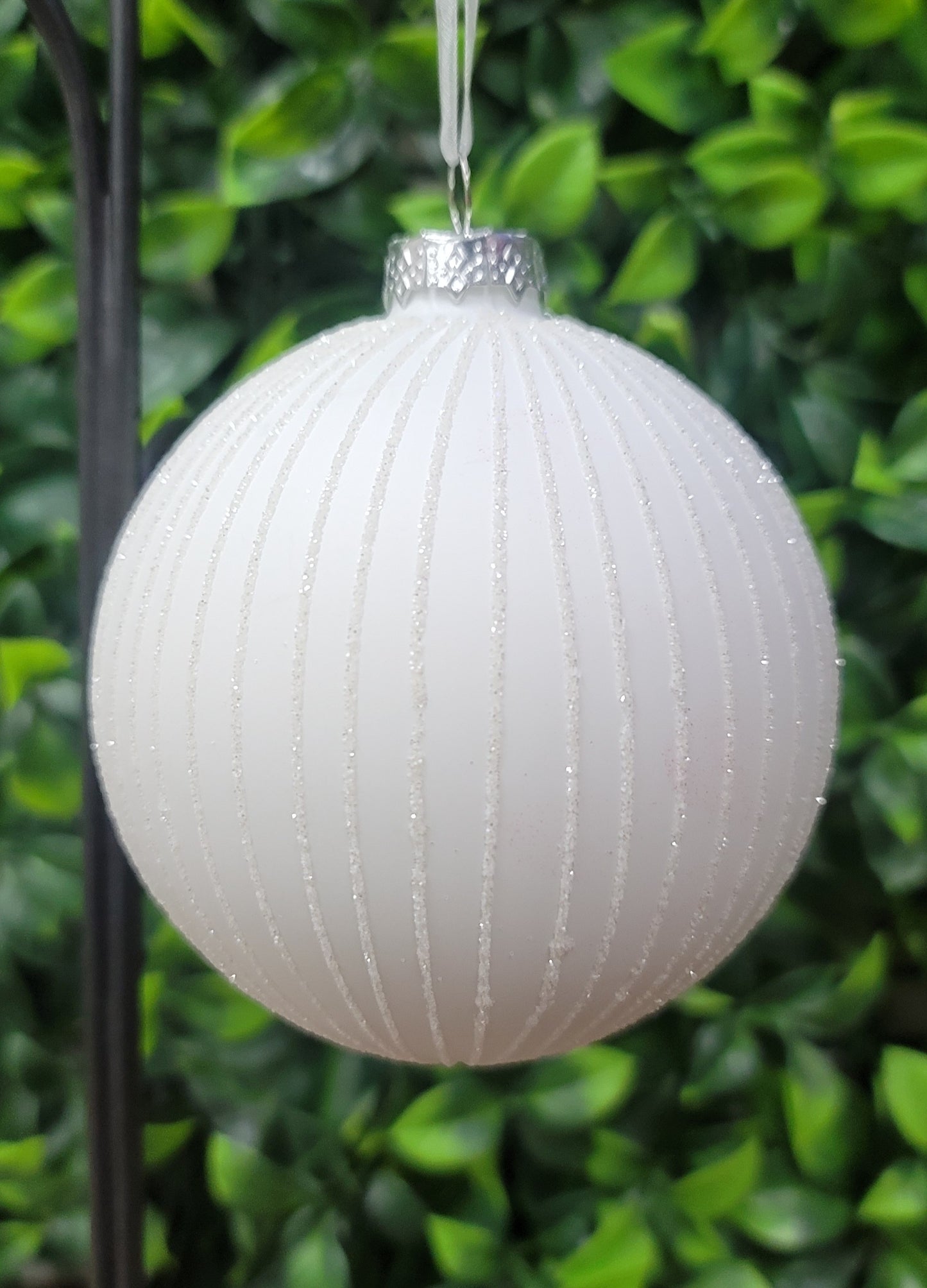 Glistening  Snowball  Ornament