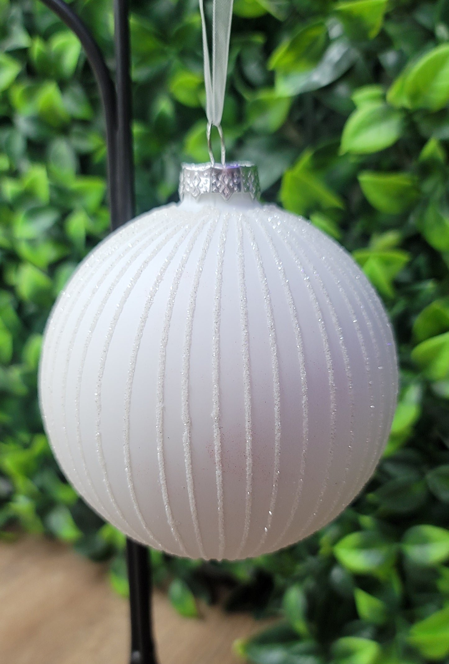 Glistening  Snowball  Ornament