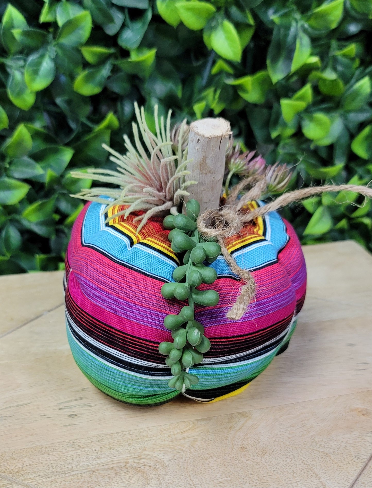 Serape Fabric Pumpkin