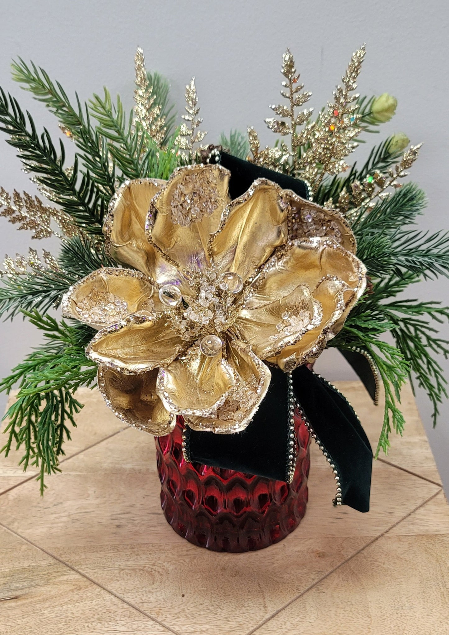 Gold Magnolia Arrangement