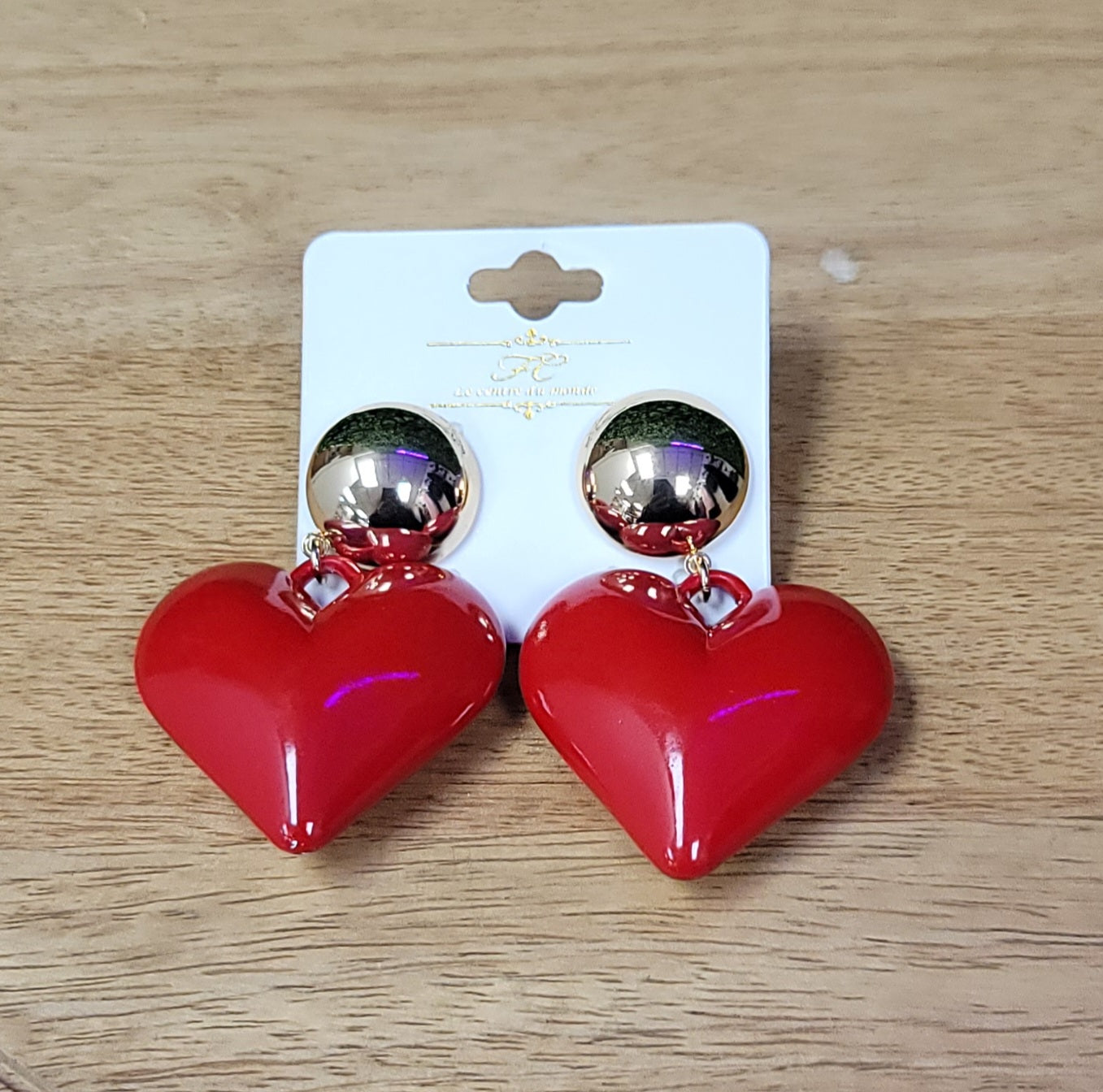 Red Heart Earrings