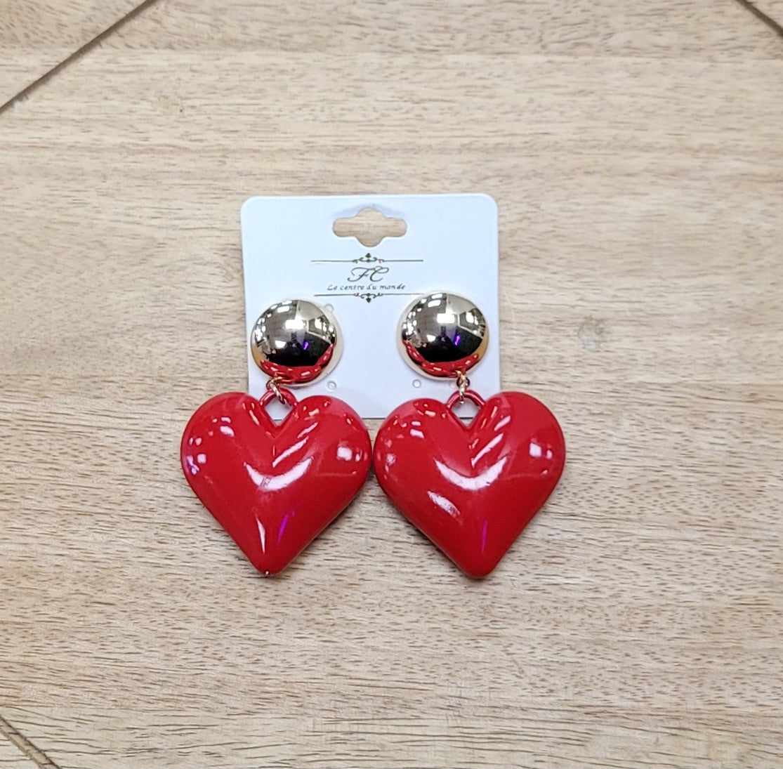 Red Heart Earrings