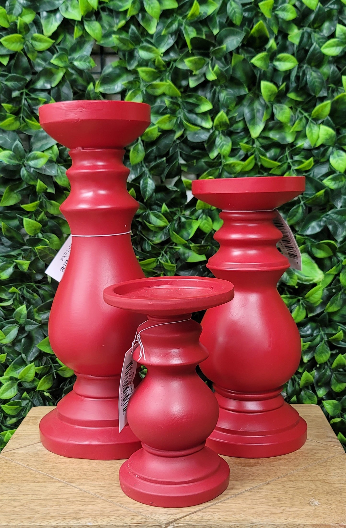 Red Candle Holders