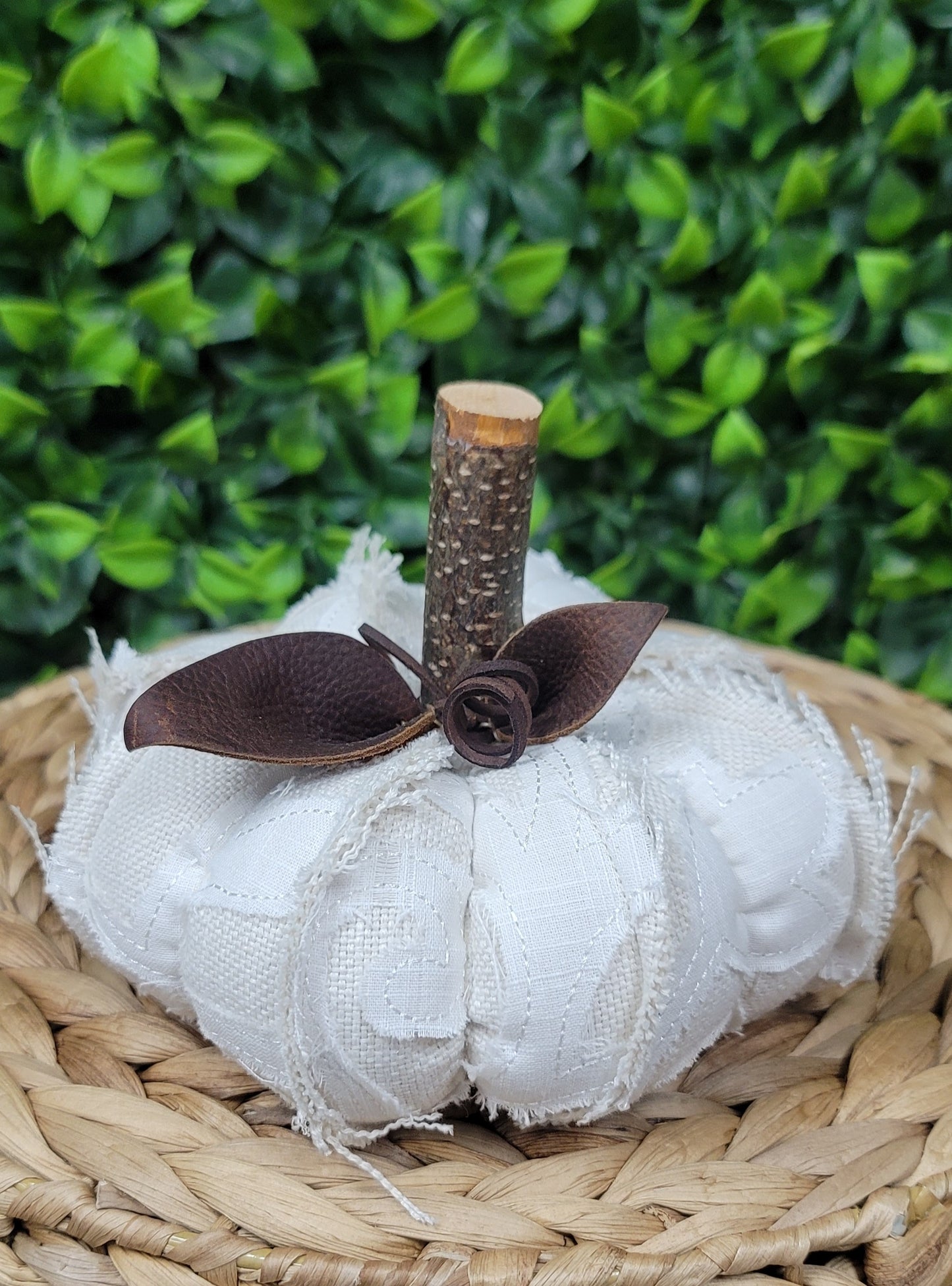 Cream Fabric Pumpkin