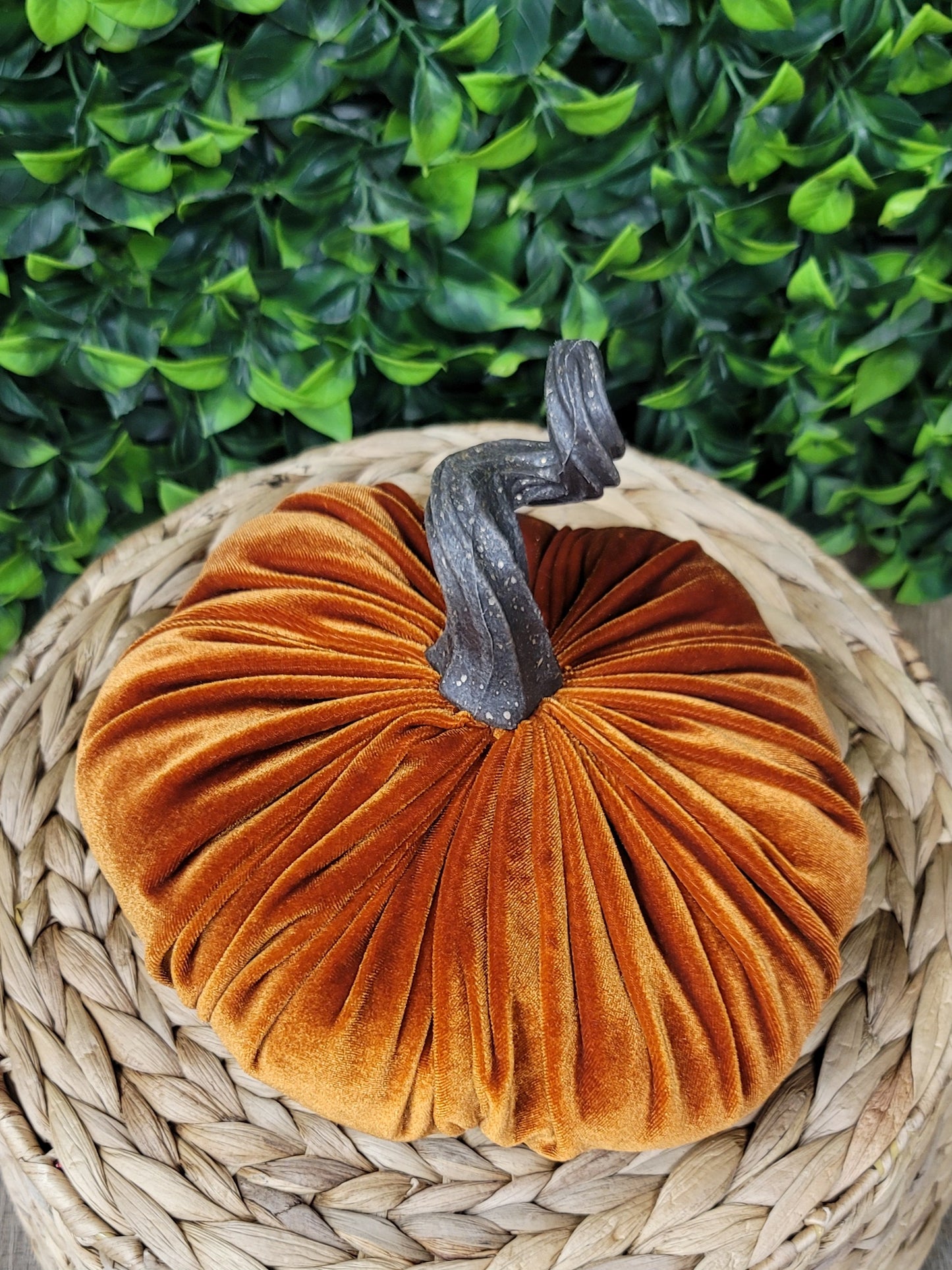 Fall Suede Fabric Pumpkin