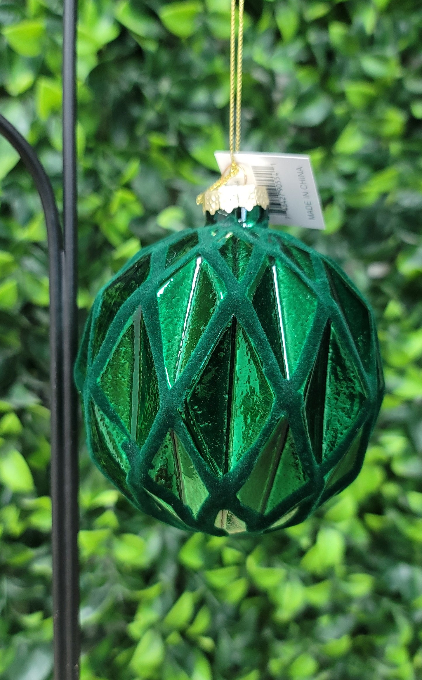 Emerald Velvet Ornament