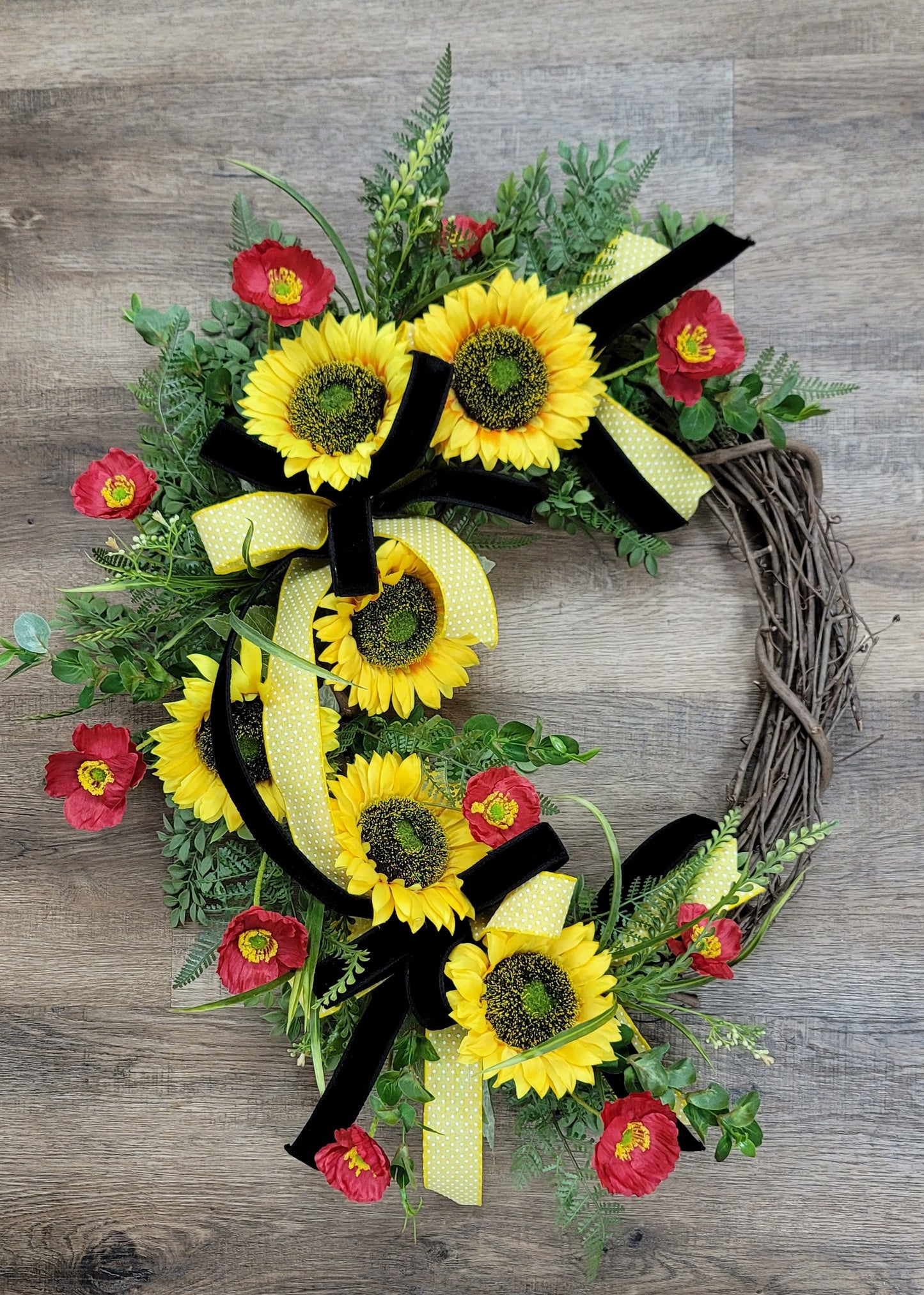 Sunflower Grapevine Wreath