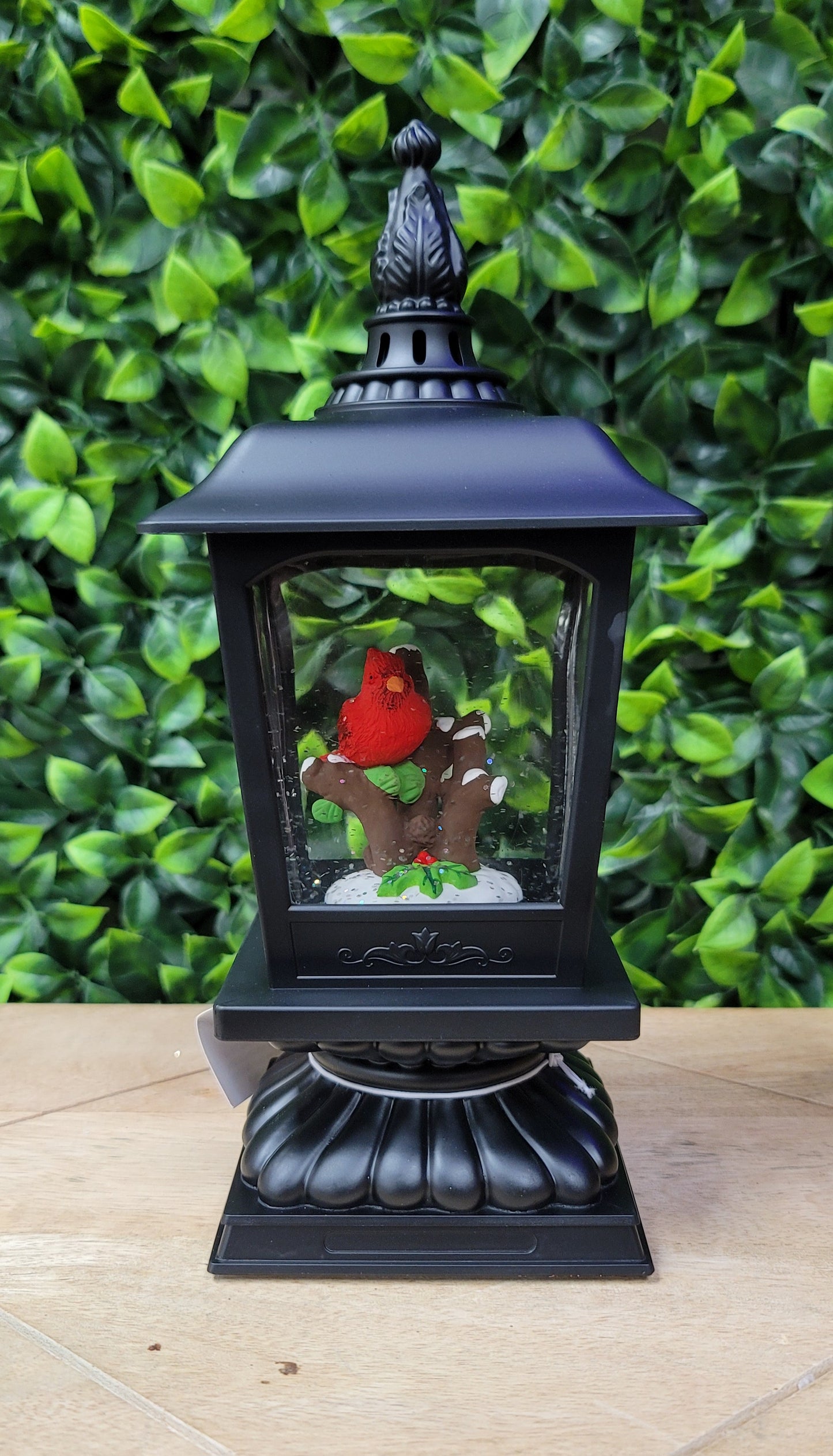 Cardinal lighted Water Lantern