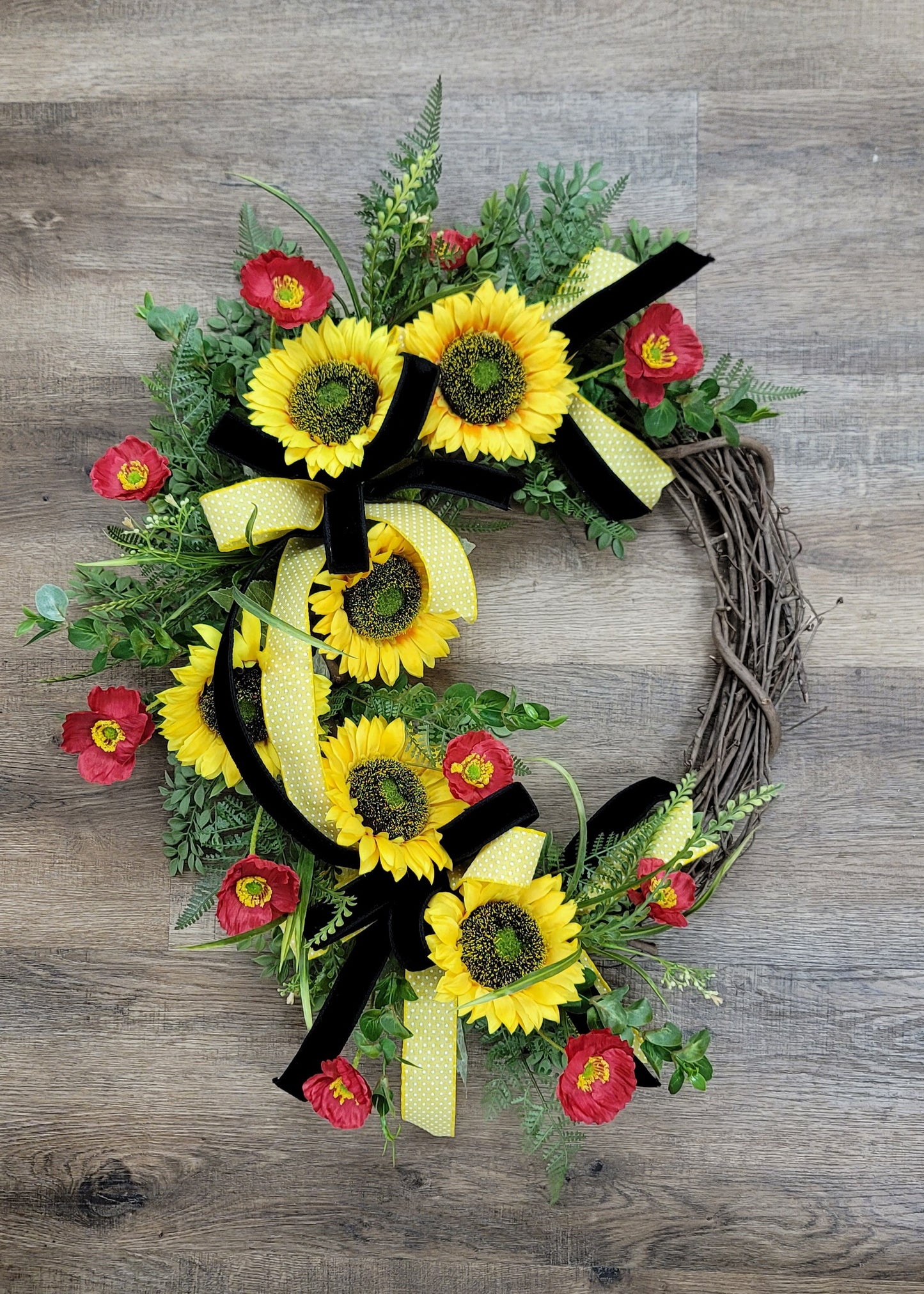 Sunflower Grapevine Wreath