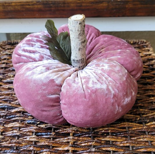 Pink Fabric Pumpkin