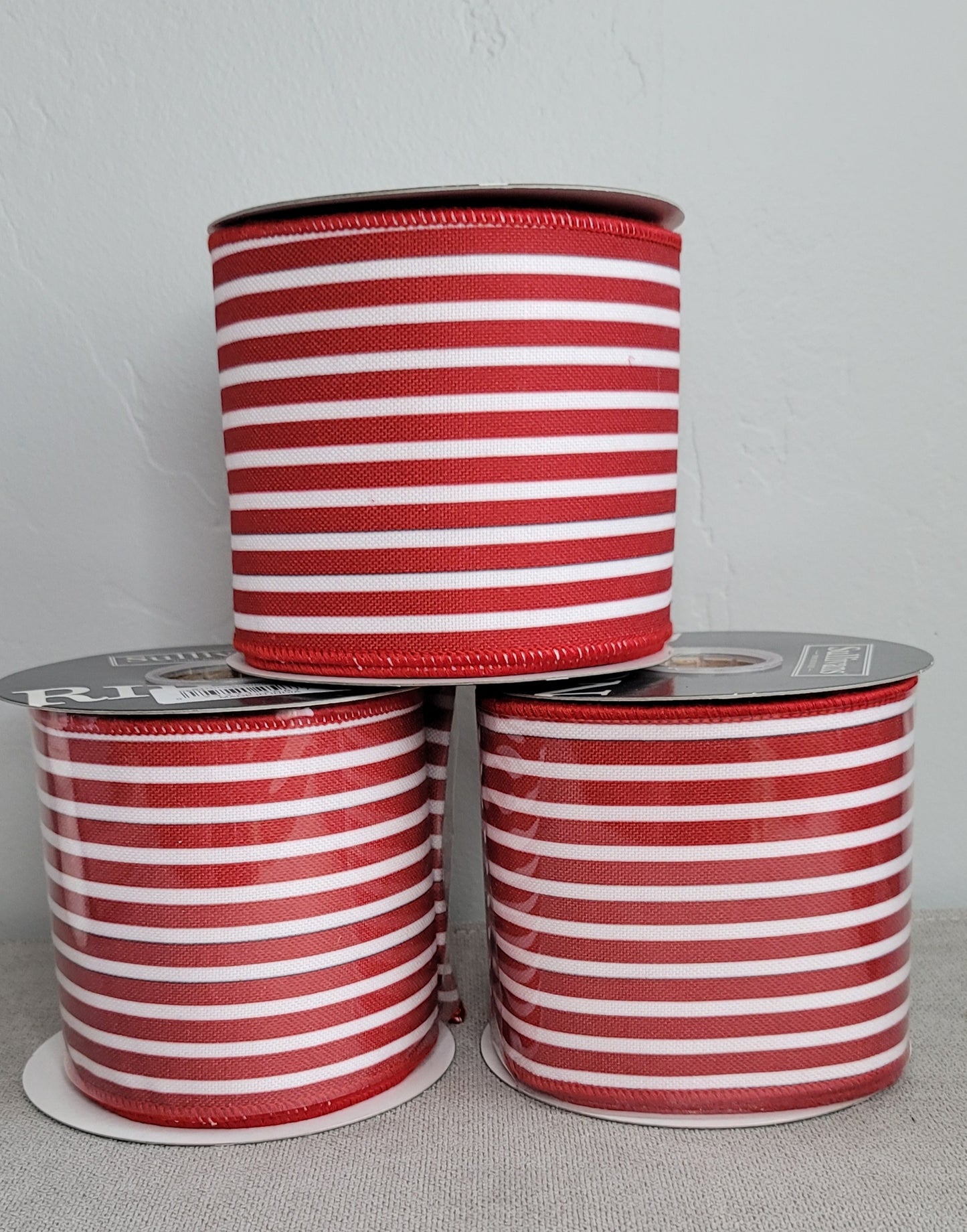 Red/White Striped Ribbon