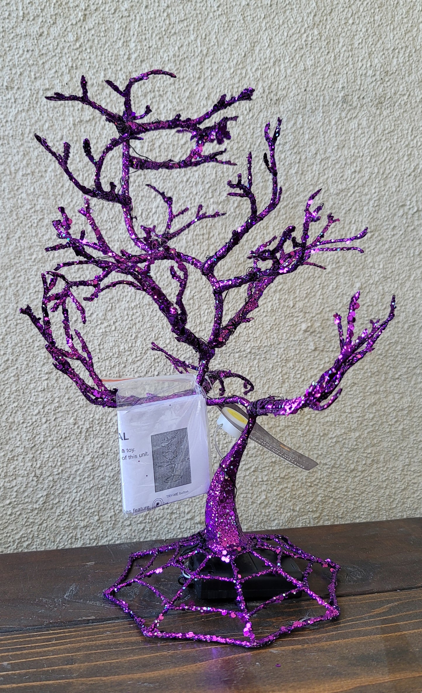 Purple Tree With LED Lights