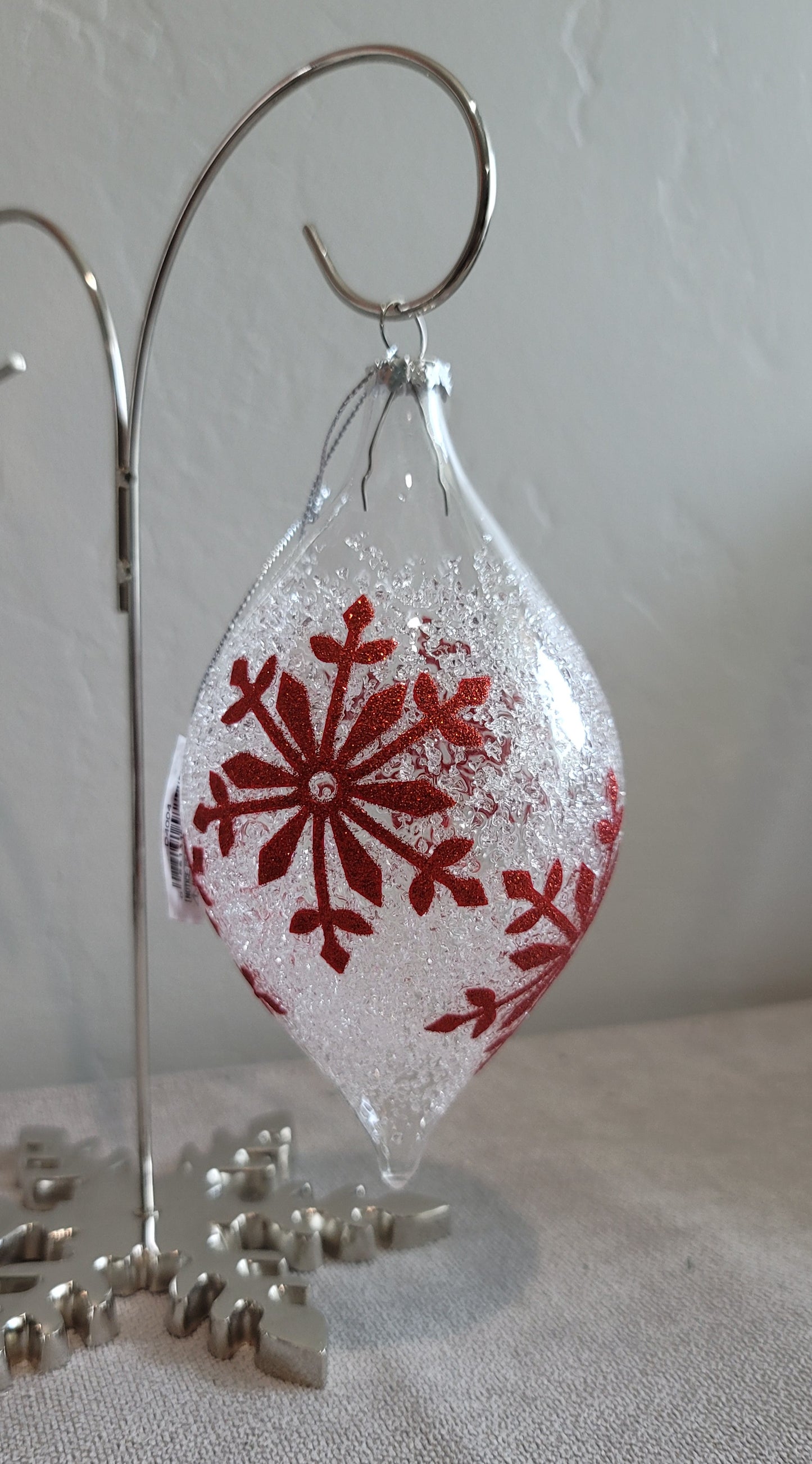 Red Snowflake Ornament