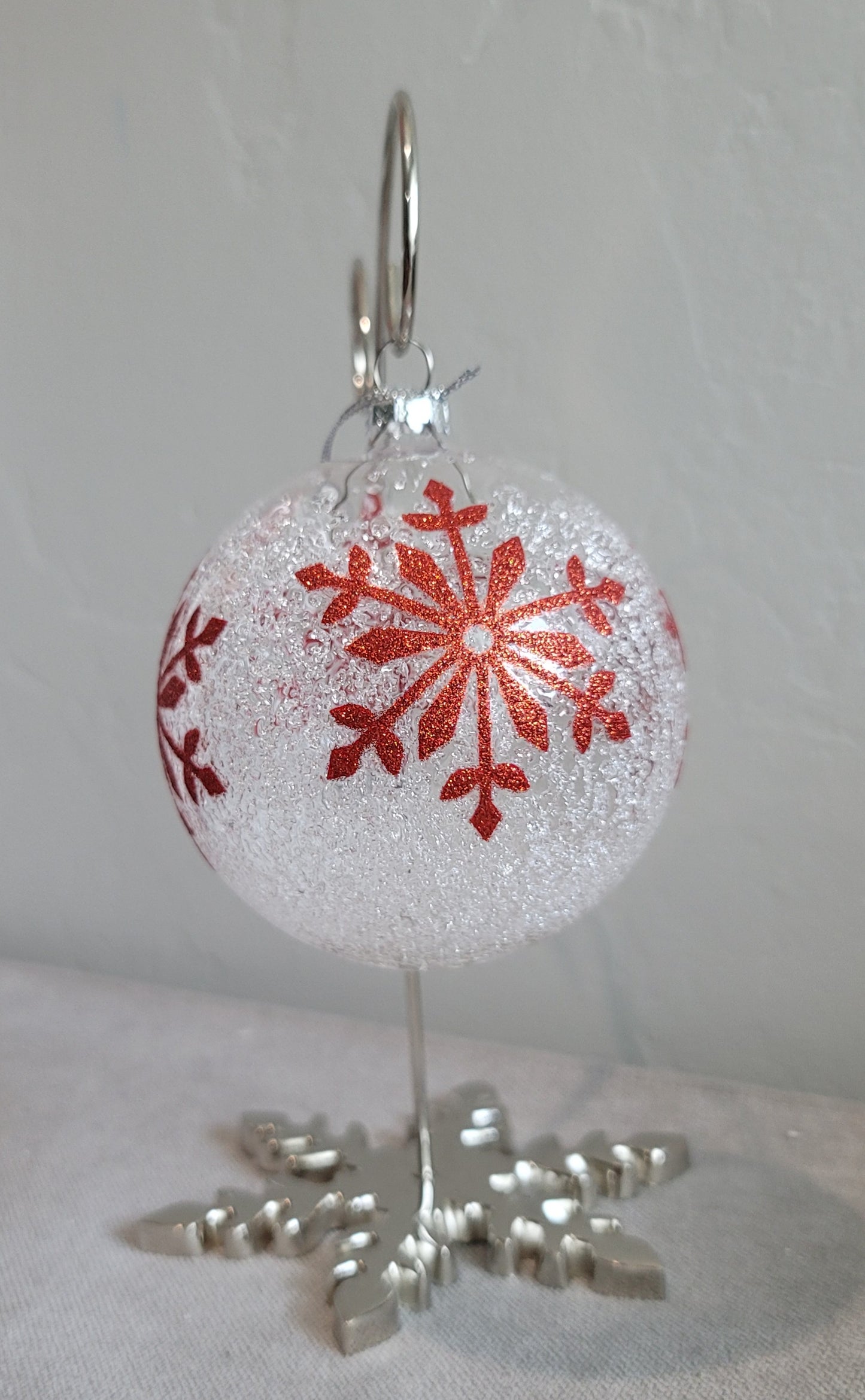 Red Snowflake Ornament