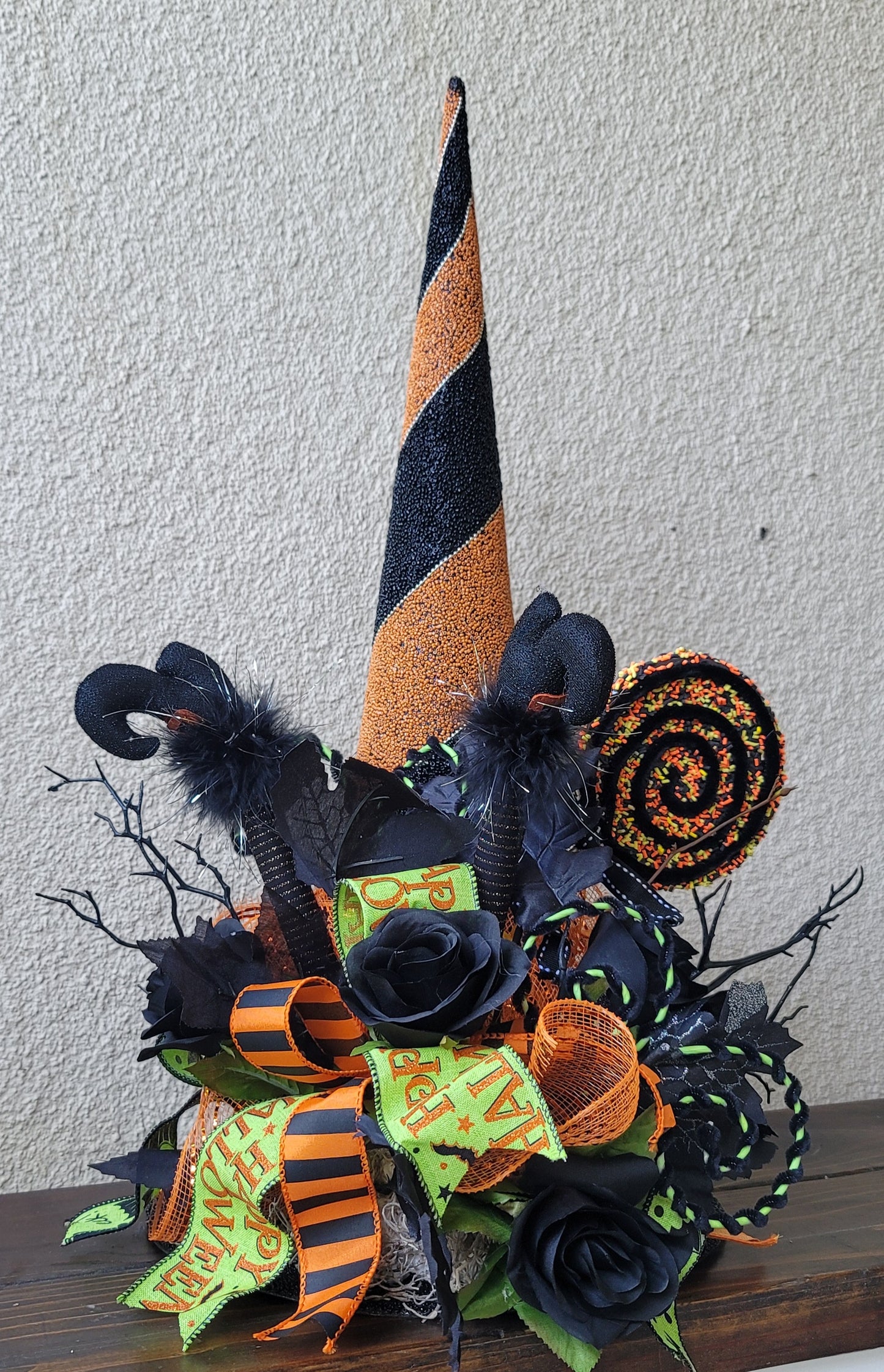 Black/Orange Witch Hat