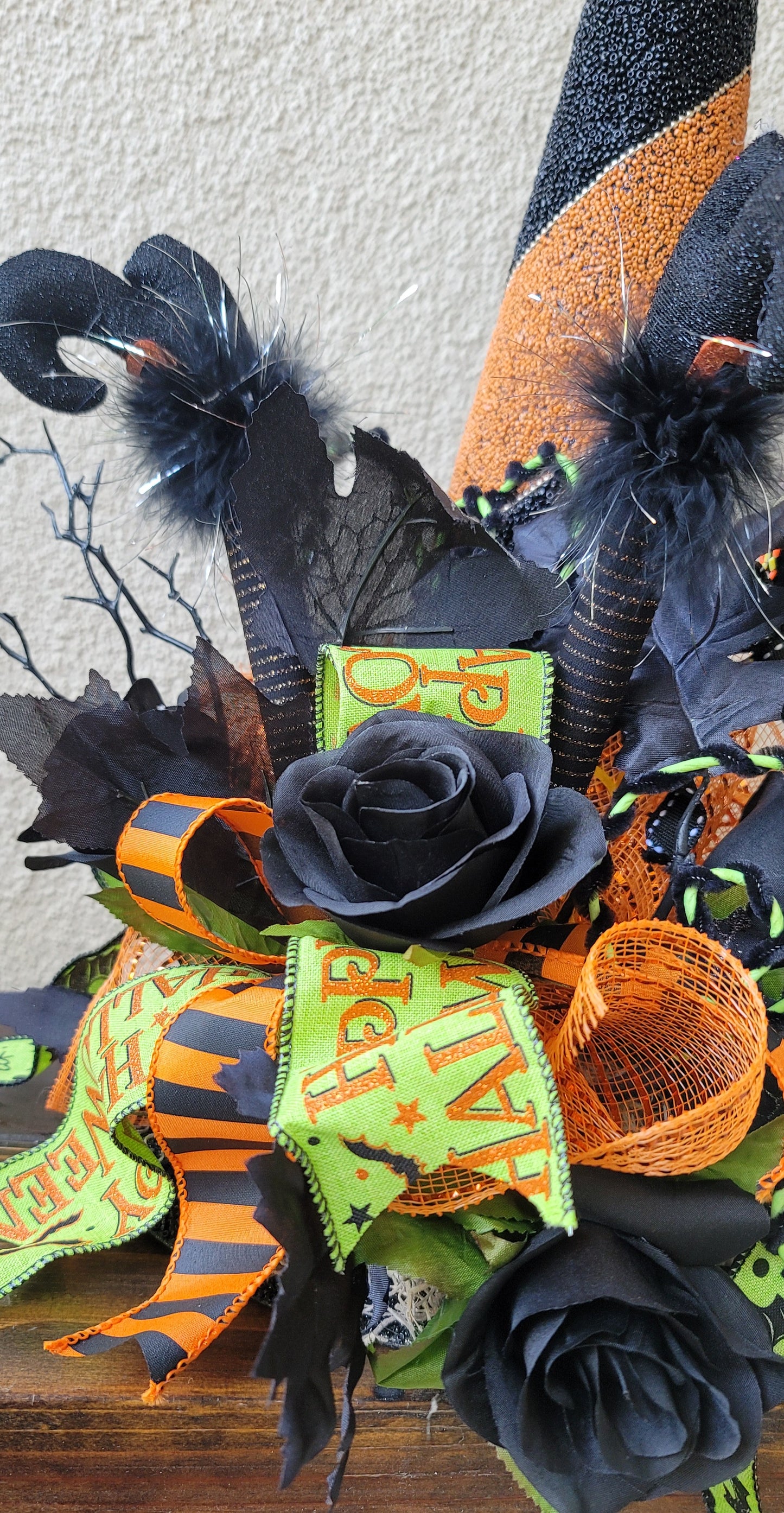 Black/Orange Witch Hat