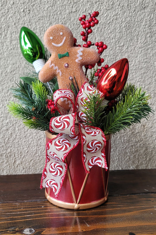 Gingerbread Floral Arrangement