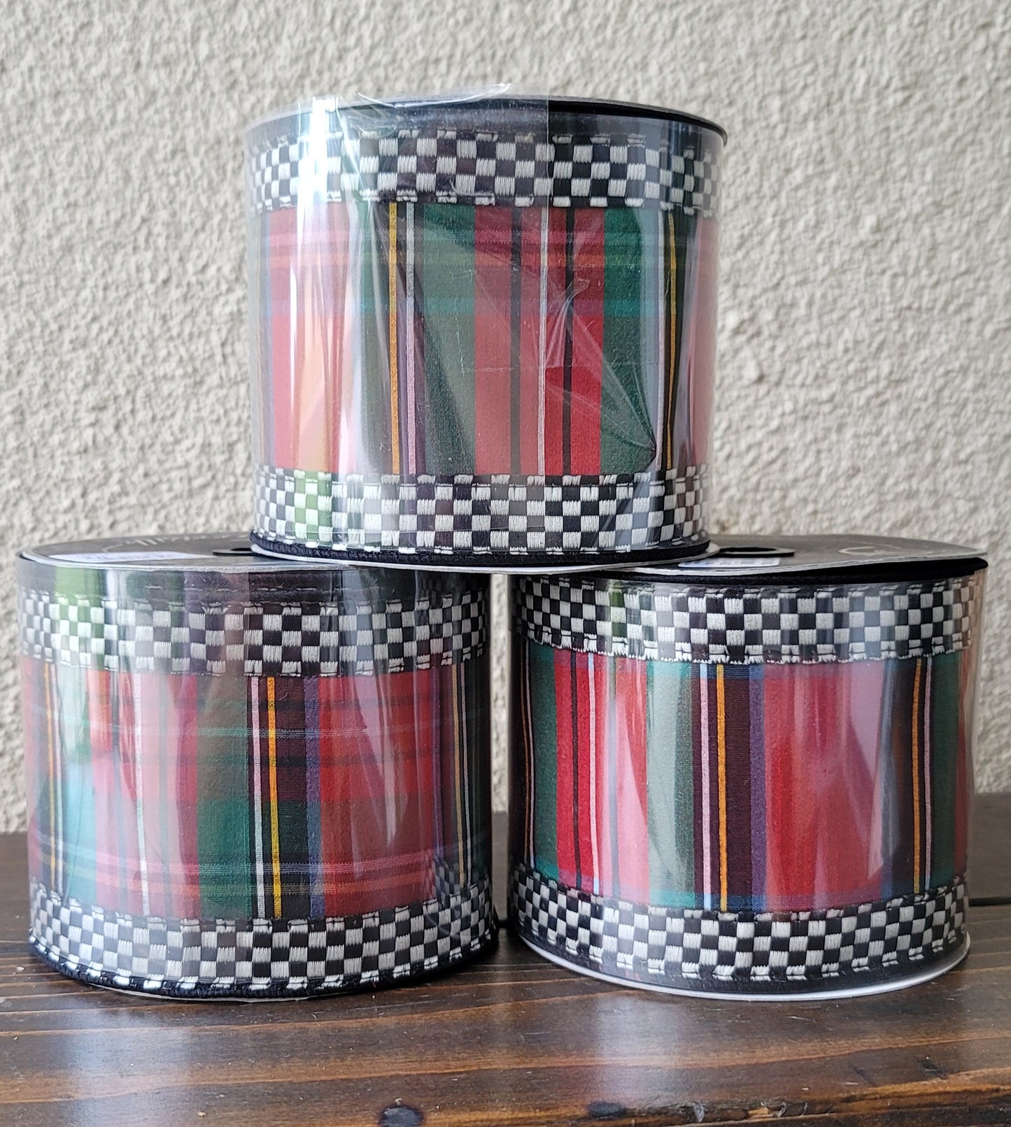 Mini Check Plaid Ribbon
