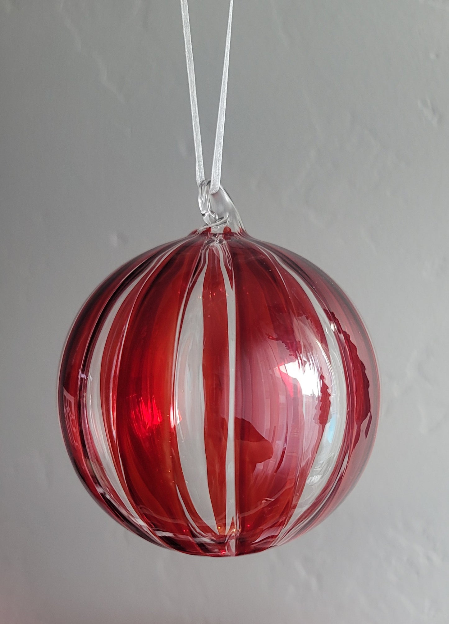 Red Striped Ornament