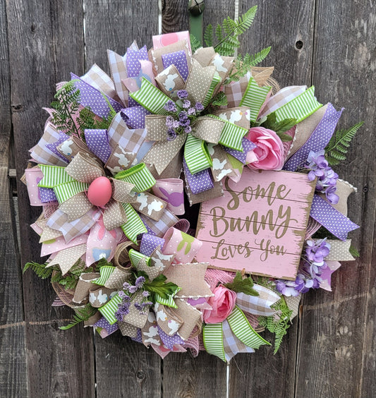 Some Bunny Loves you Wreath